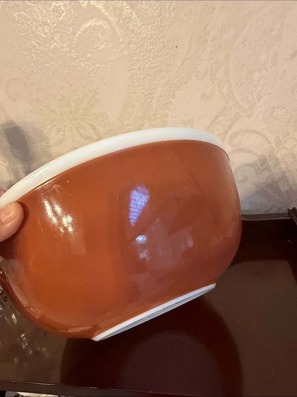 4 QT Pyrex Americana fall color mixing bowl